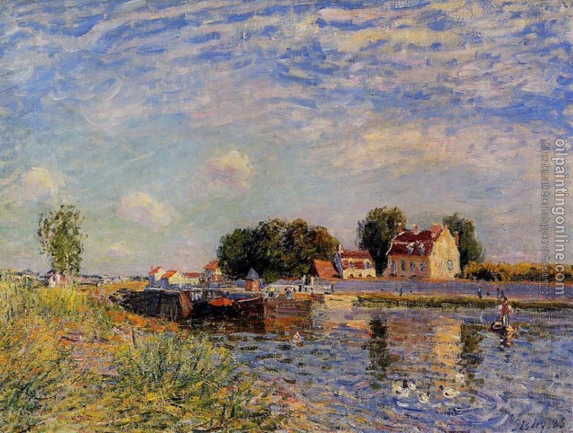 Sisley, Alfred - The Loing at Saint-Mammes